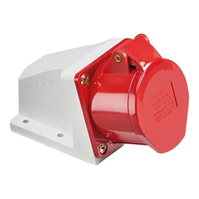 Image of KnightsBridge 415V IP44 16A Angled Surface Mount Socket 3P+N+E