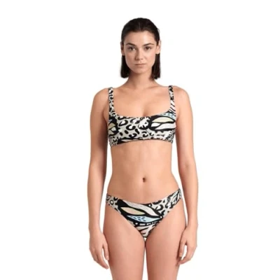 Image of Arena Womens Water Print Bikini Bralette Two Pieces, Butterflies, S EU