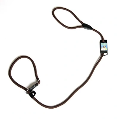 Image of COMPANY OF ANIMALS 3 in 1 Slip Lead for Dogs, Size Large, Black, 1.7m, All One Headcollar, Leash &amp; Collar, Easy to Use, Soft Comfortable, Durable Weather Resistant, Rope ideal Training