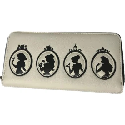 Image of Loungefly Disney: Princess Quilted Cameo Zip Around Purse