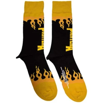 Image of Rock Off officially licensed products Pantera Flame Band Logo Ankle Socks One Size