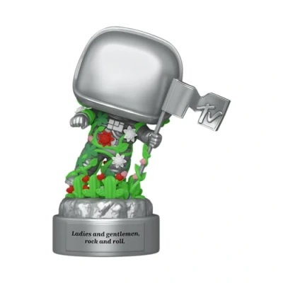 Image of Funko POP! Ad Icons: MTV 40th Moon Person Man Collectable Vinyl Figure Gift Idea Official Merchandise Toys for Kids &amp; Adults TV Fans Model Collectors and Display