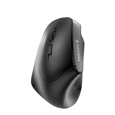 Image of CHERRY MW 4500 LEFT Wireless 45 Degree Mouse, Black, USB
