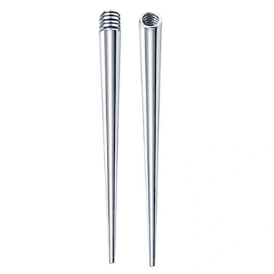 Image of vsilay Stainless Steel Ear Gauges Stretching Plugs Tapers Insertion Pin for Nose Stretcher 16G 14G Piercing Kit