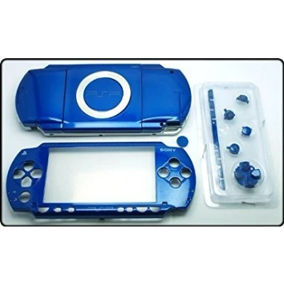 Image of LUCKY CAR New Replacement Sony PSP 1000 Console Full Housing Shell Cover with Button Set Blue