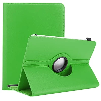 Image of Cadorabo Tablet case compatible with Xperia Z2 (10.1 inch) SGP521 in LIGHT GREEN Protective cover made of synthetic leather stand function 360 degree elastic band