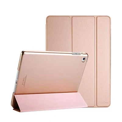 Image of ProCase Smart Case for iPad Air 2 2014 A1566 A1567, Ultra Slim Lightweight Stand with Translucent Frosted Back Cover Rosegold
