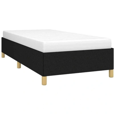 Image of Bed Frame without Mattress Black 90x190 cm Single Fabric Vidaxl