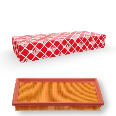 Image of 0051881024 Air filter FEBI BILSTEIN 38877 33,5mm 140mm 270mm Insert with pre FIAT: 500 Hatchback, Panda III 500L