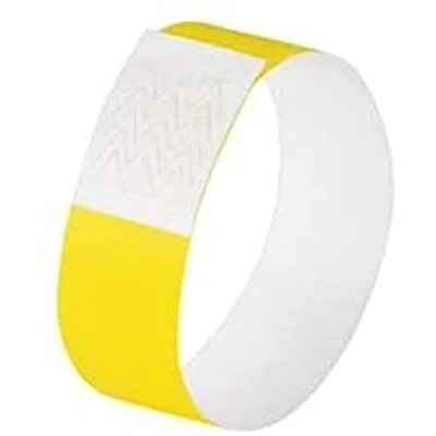Image of SIGEL EB213 Event Wristband, soft, 25.5 x 2.5 cm, neon Yellow, 120 Pieces