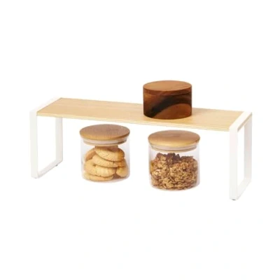 Image of Yamazaki Rack, Powder coated steel, Ash wood, White, One Size