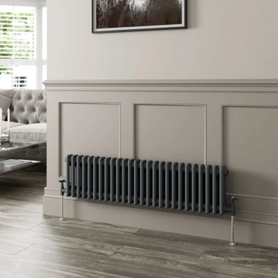 Image of Park Lane Traditional Colosseum Triple Bar Column Radiator Anthracite 600 x 425mm