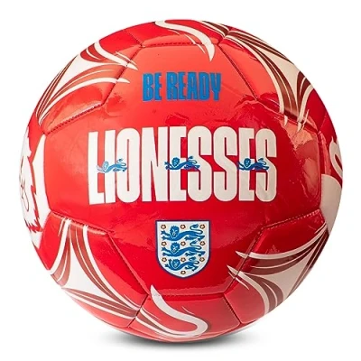 Image of England Lionesses Cosmos Football, Red, 5 UK
