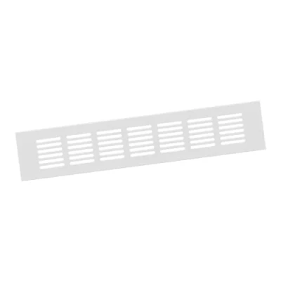 Image of 60x300mm Air Vent Cover Aluminium Ventilation Grille White Furniture Grill for Door, Wardrobe, Radiator