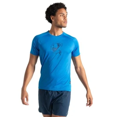 Image of Dare 2b Lightweight Mens Blue Tech T Shirt, Size: S