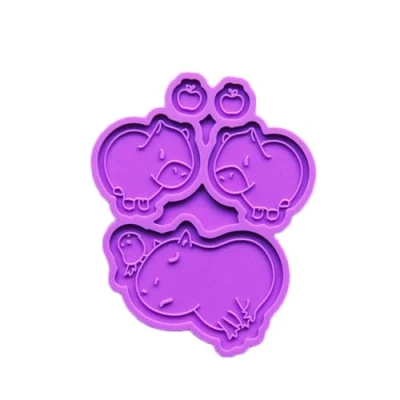 Image of SUCHUANGUANG Durable Silicone Mold Capybara Shaped Mould Unique Epoxy Resin Pendant Moulds Jewelry Making Tool for DIY Enthusiasts