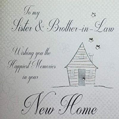 Image of Handmade New Home Card, Sister &amp; Brother in Law Code SS252 SB