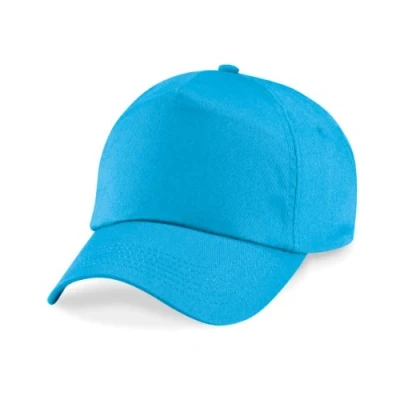 Image of Beechfield B10 Original 5 Panel Baseball Cap Surf Blue