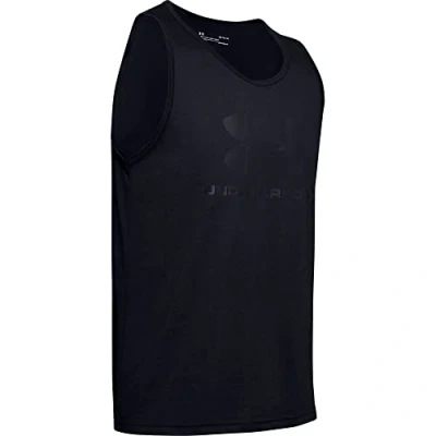Image of Under Armour Sportstyle LOGO Top, Men&#039;s, Size: Small, Black