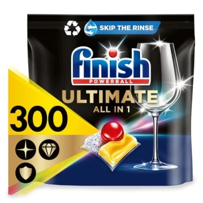 Image of FINISH ULTIMATE ALL IN 1 DISHWASHER 100 TABS LEMON (PACK OF 3)