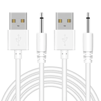Image of Bicmice 2.7Ft USB DC Charging Cable 2.5mm Charger Cord Fast Replacement 2 Pack