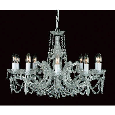 Image of Maria Therese 10 Light Crystal Multi Arm Chandelier