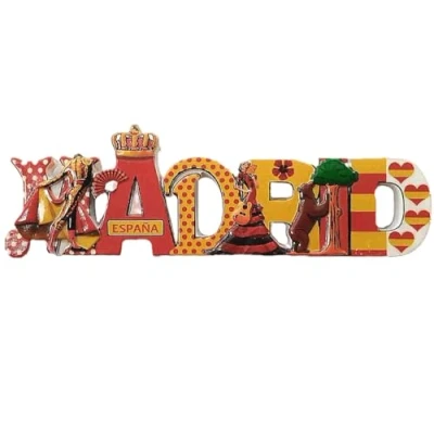 Image of Madrid Spain 3D Fridge Magnet Travel Souvenir Gift,Home &amp; Kitchen Decoration Magnetic Sticker Refrigerator Collection