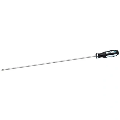 Image of Draper PZ Type Extra Long Reach Soft Grip Screwdriver, No.2 x 450mm