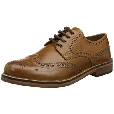 Image of Red Tape Mens Thomas Crick Meath Shoes Tan Leather Size UK 9