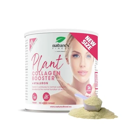 Image of Nature&#039;s Finest by Nutrisslim Plant Collagen Booster 120g (24 Days), with Hyaluron, Vitamin C and Biotin, Sugar Free Supplements for Women Vegan, Natural Synthesis