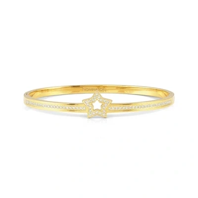 Image of Nomination Pretty Bangles Large Gold Star