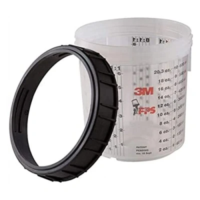Image of 4x PPS Cup &amp; Collar, Standard, 650 ml, 16001