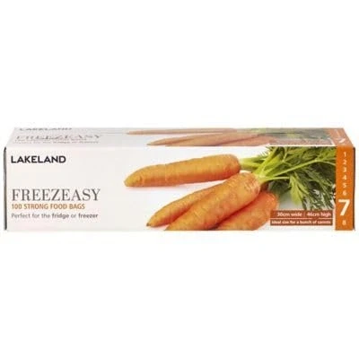 Image of 100 x Lakeland Freezeasy Flat Food Freezer Bags, 30 46cm