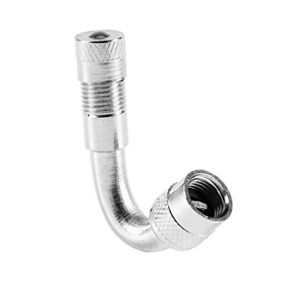 Image of Tyre Valve Extension Adapter, Universal 45/90/135 Tire Extenders Wheel Stem Adapter Extender for Car Motorcycle Bike Truck RV Scooter(45)
