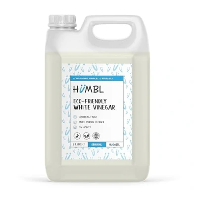 Image of Humbl Eco White Vinegar Cleaning All Natural Multi Surface &amp; Purpose Cleaner, Limescale Remover, Laundry Softener More 100% Vegan Cruelty Free 5 Litre