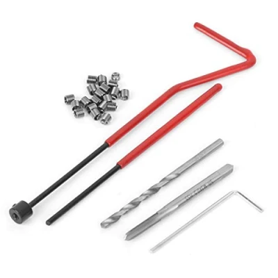 Image of Candeon Thread Repair Kit 25Pcs M3 Insert Drill Helicoils Coil Compatible Hand Tool Set with Transparent Plastic Box for Processing Machinery