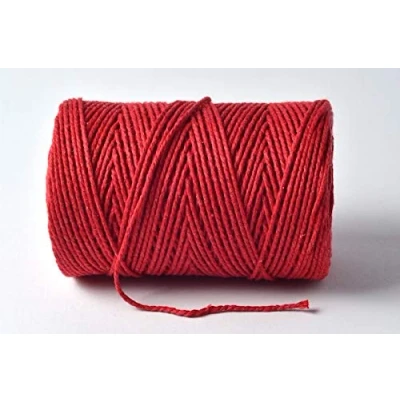 Image of 100m Everlasto &#039;Solid&#039; Beautiful Baker&#039;s Cotton Craft Twine (2mm Approx) (Beefeater RED)