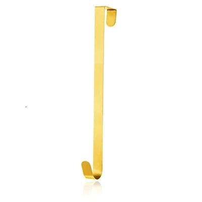 Image of AKH® Gold Christmas Wreath Hanger 30 cm / 12&quot; in Length Metal Hook Over The Door Hanging for Home Office Wall Wreaths Decor