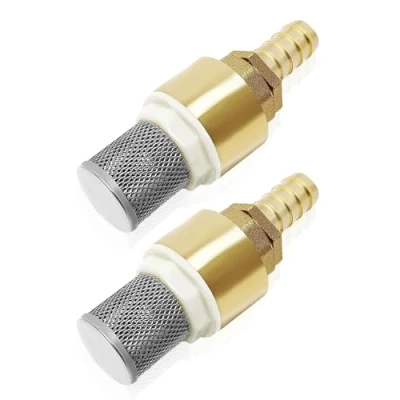 Image of Hose Barb Brass Check Valves 1/2inch Foot Strainer Filter Bottom with Connection Rustproof