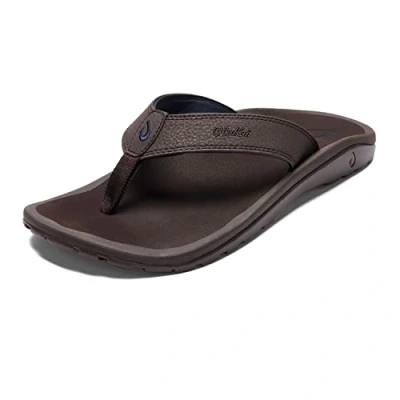 Image of OLUKAI &#039;Ohana Sandal Dark Wood/Dark Wood Men&#039;s Size 11