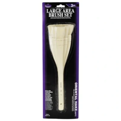 Image of Royal &amp; Langnickel Oriental Hake Large Area Brush Pack of 3,White,41 x 3.5 11.5 cm