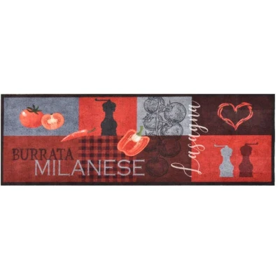 Image of vidaXL Kitchen Carpet Washable Tomatoes 45x150 cm