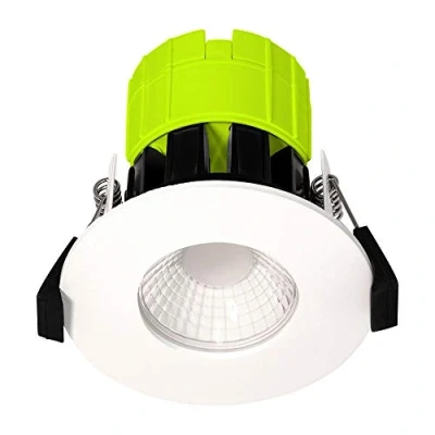 Image of Luceco EFT80W30 01 FType LED Downlight for Ceilings, 8 Watts, 3000K Colour Temperature, White