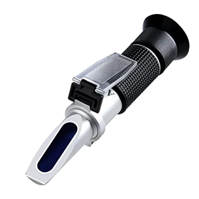 Image of Antifreeze Tester Refractometer 4 in 1 Coolant for Checking Freezing Point of Automobile Systems, Anti Freeze Battery Acid, Ethylene Propylene Glycol