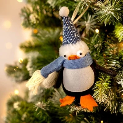 Image of Marco Paul Christmas Decorations Tree Decoration Xmas Ornaments Baubles Hanging for Holiday (Penguin)