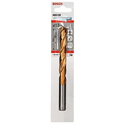 Image of Bosch 2608596781 13.0 x 101 151 mm DIN338 HSS TiN Drill Bits