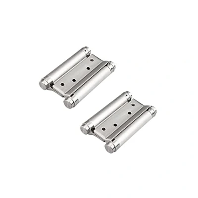 Image of Door Hinges heavy duty，door hinges，2 Way Hinge 304 Stainless Steel Swing 3 Inch 4 Adjustable Self Closing Double Action Spring with Screws for Cafe Bar Wooden (2 Pack)