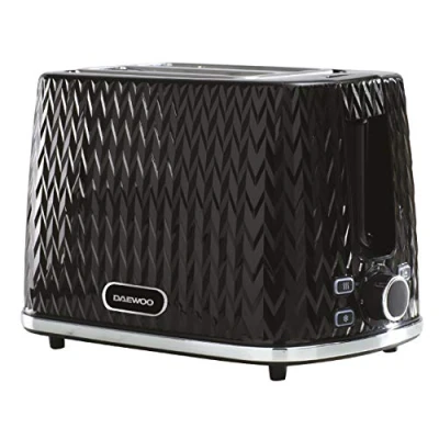 Image of Daewoo Argyle Collection, Toaster 2 Slice With Defrost, Reheat And Browning Control To Use At Your Convenience, While The Removable Crumb Tray Makes Cleaning Quick, Black