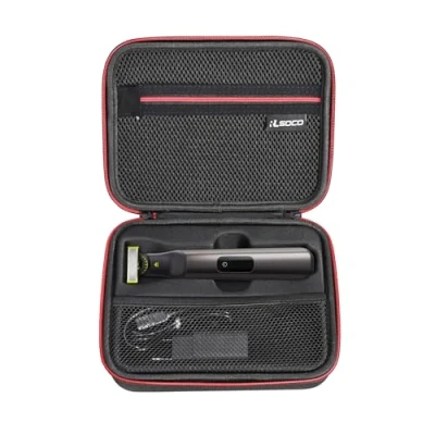 Image of RLSOCO Hard Case for Philips OneBlade Pro 360 Face +Body/Series 9000, Travel Organizer Bag BQP6651/30,QP6650/30,QP6510/30,QP6530/15,QP6530/70,QP6520/20,QP6651/61,MG9530/15,MG9550/15,MG9710/93