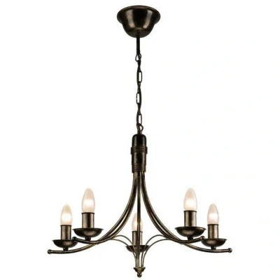 Image of Luca Traditional Chandeliers Black, 5x E14